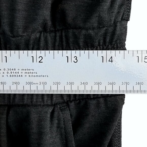 VUORI Lux Henley Jumpsuit Black Long Sleeve Drawstring M/L Athleisure Loungewear - Picture 7 of 11